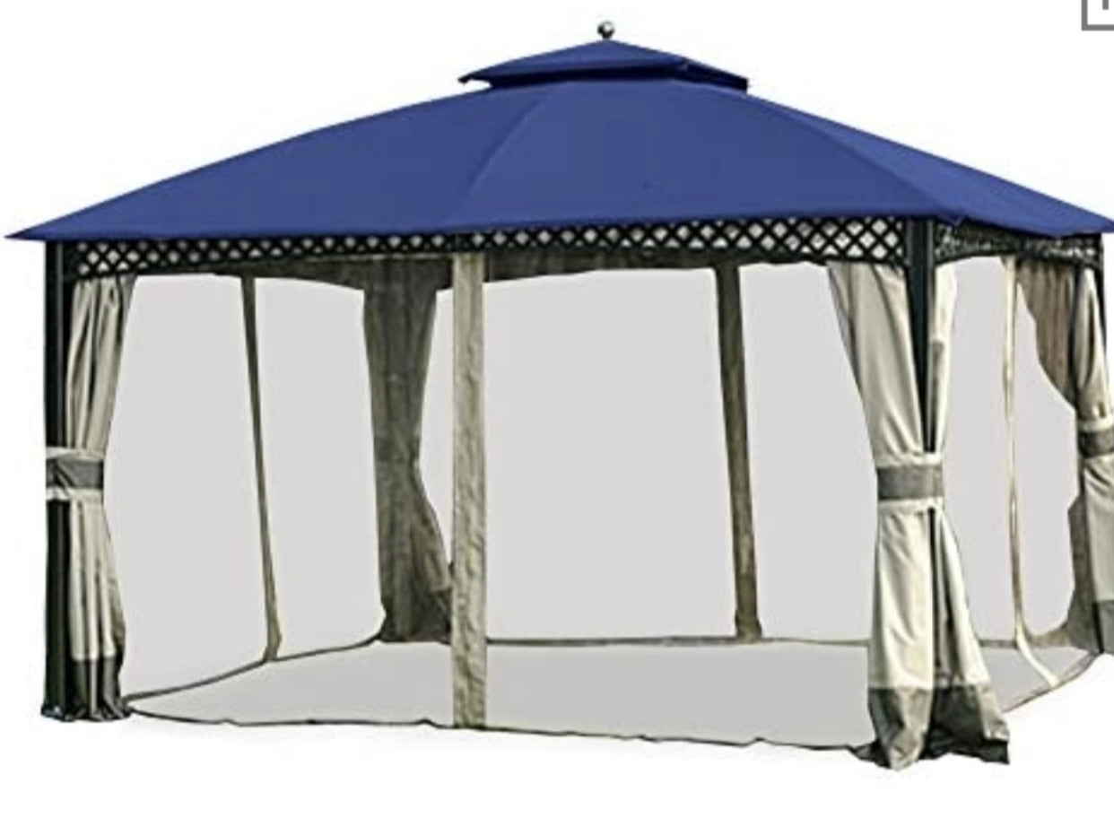 Replacement for Big Lots Domed Gazebo L-717672 10x12 Canopy for Sold at Big Lots Navy RipLock 350