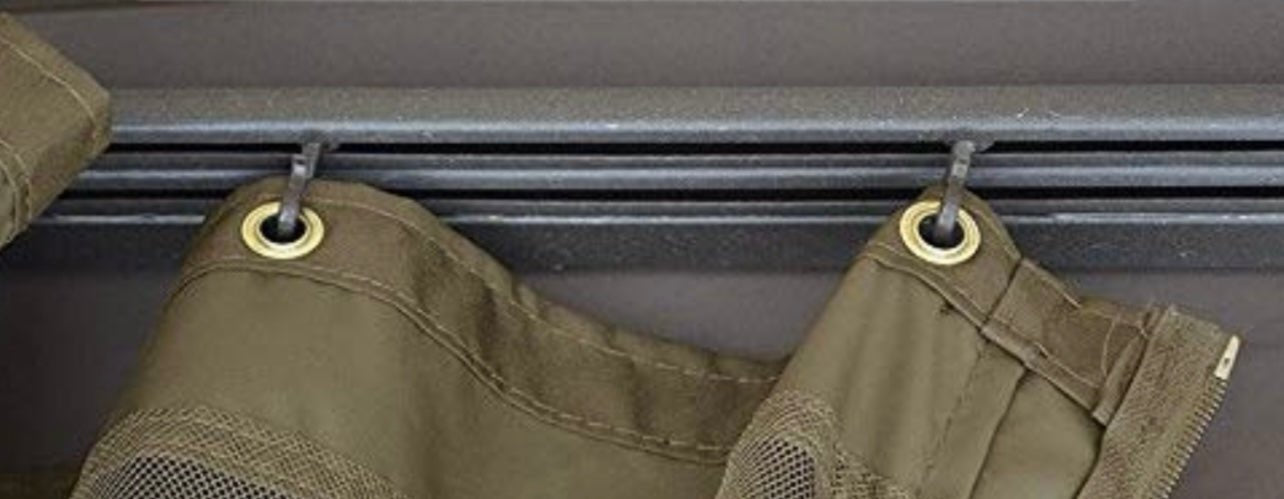 10x12 Heavy Duty Waterproof Curtain and screen set for Hardtop Gazebo