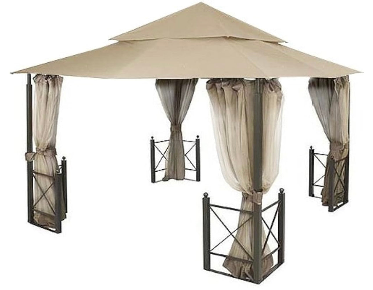 Replacement Canopy for The Harbor Gazebo 12x12 Standard 350 Beige