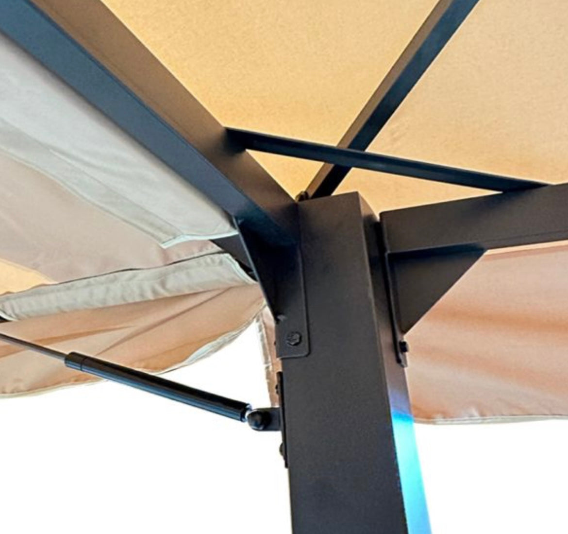 Replacement Canopy Vent Cover and Awning for Menards 10x10 Gazebo with Awning - RipLock 350