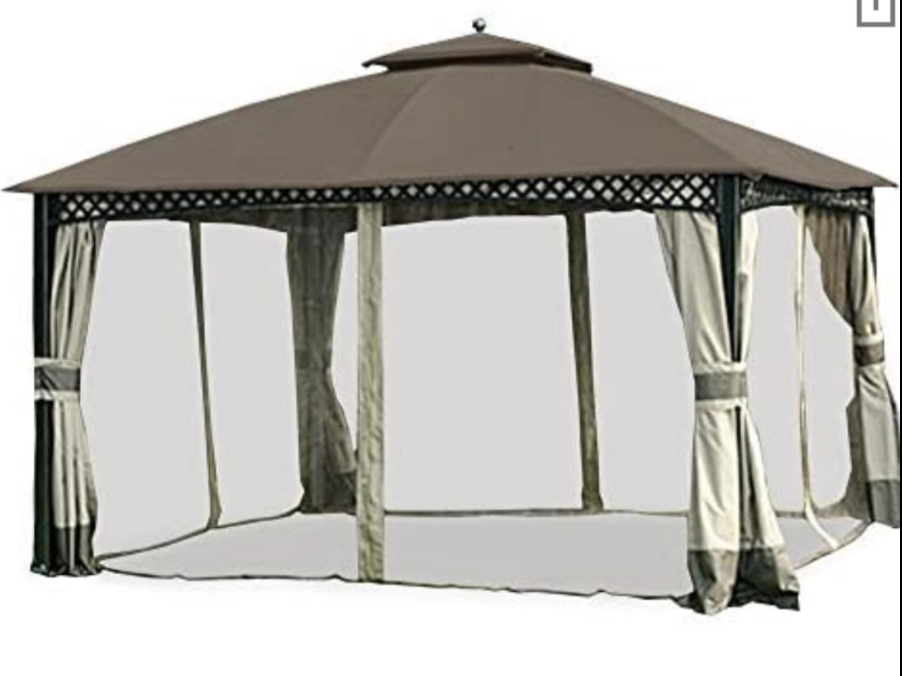 Replacement for Big Lots Domed Gazebo L-717672 10x12 Riplock 350 Canopy for Sold at Big Lots Nutmeg