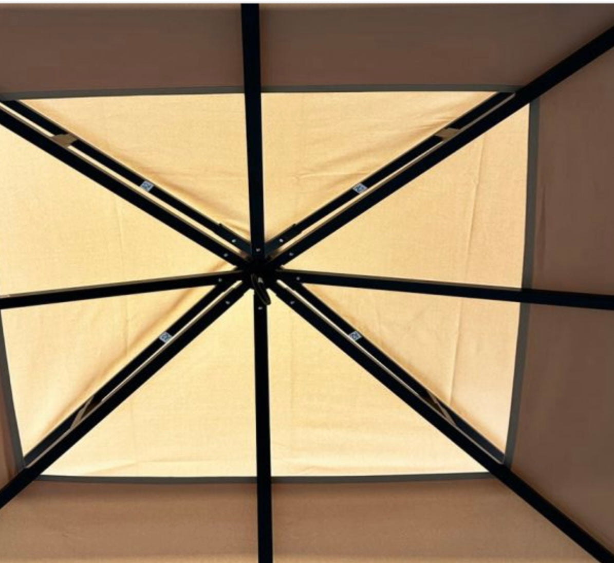 Replacement Canopy Vent Cover and Awning for Menards 10x10 Gazebo with Awning - RipLock 350