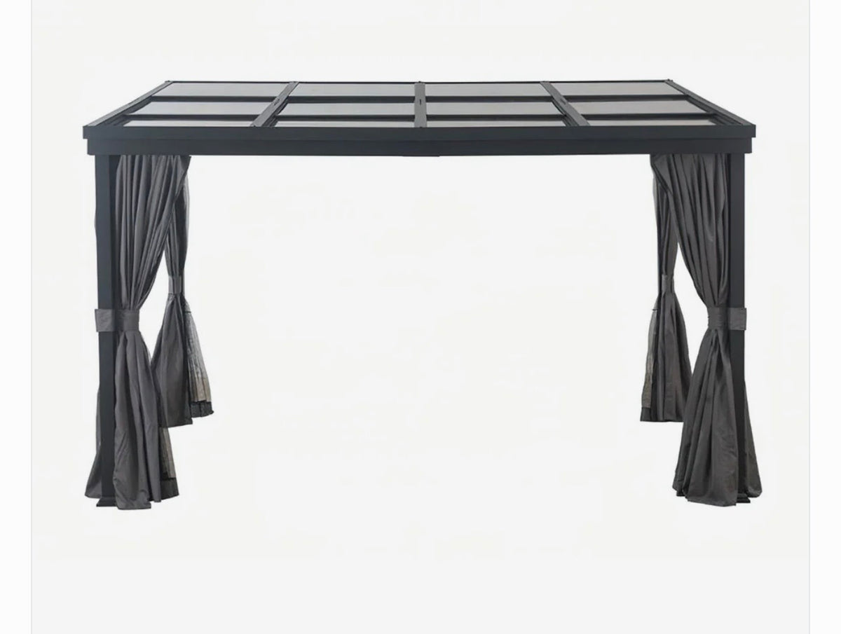 Dark Grey Replacement Curtain for Allen and Roth Sun Shelter (10x12) A102002101