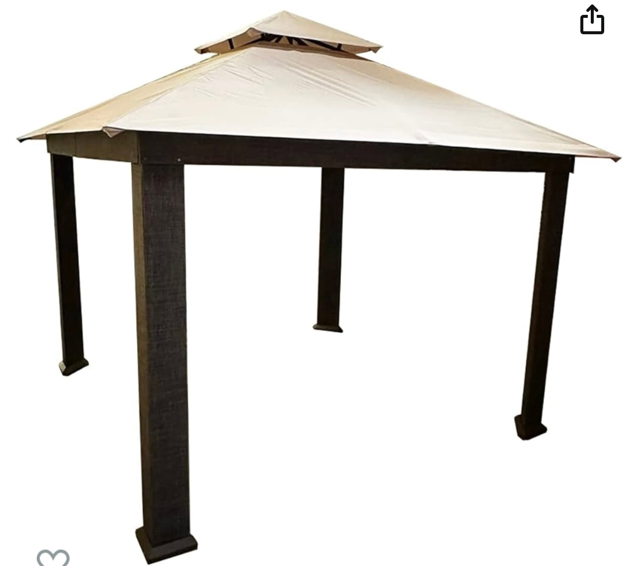 Garden Winds Replacement Canopy Top Cover for The EliteShade USA 12x12 Gazebo RipLock 500