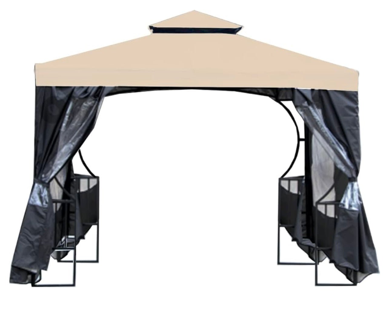 Aldi Curved Garden Gazebo w/shelves