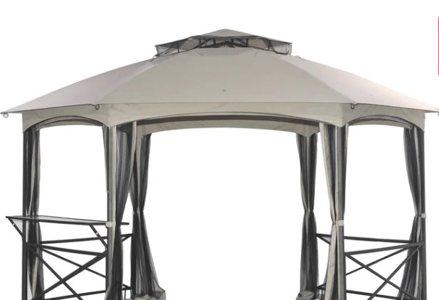 Sunjoy Alyssa Beige Replacement Canopy For Hexagonal Gazebo (13X15 Ft)