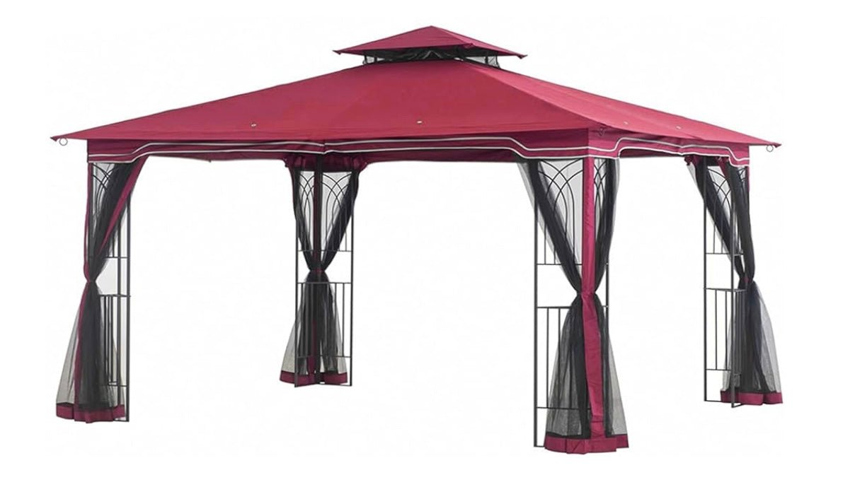 Burgandy Replacement Canopy For Regent Gazebo (10x12 FT) L-GZ768PST-E Sold At OSJ