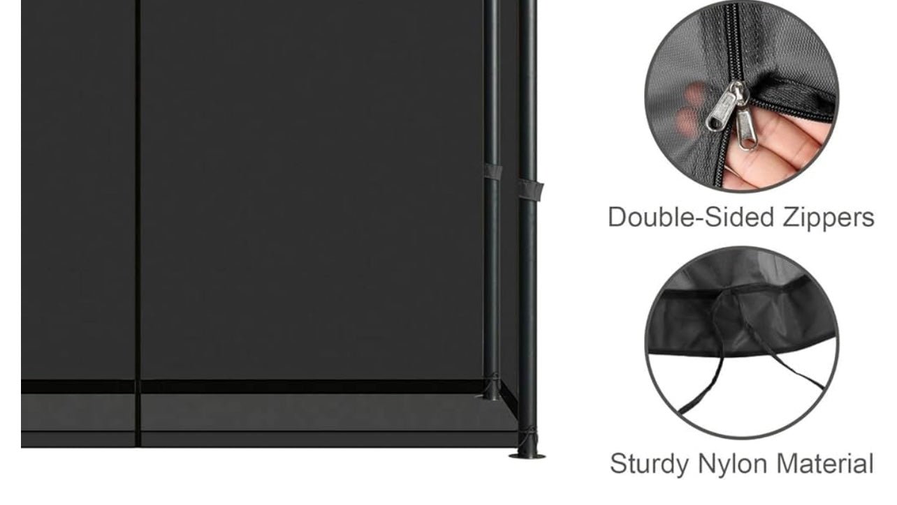 Hardtop Gazebo Khaki Universal Replacement Mosquito Screen Set with Zippers Set 10x12