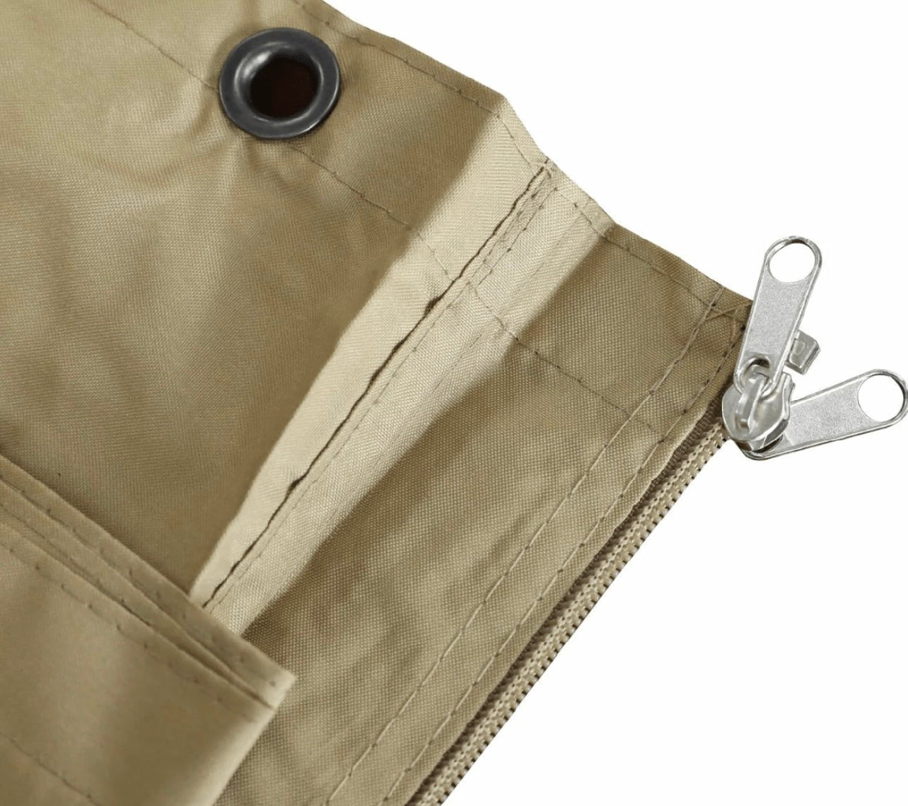 Hardtop Gazebo Brown Universal Replacement Mosquito Screen Set with Zippers Set 10x12