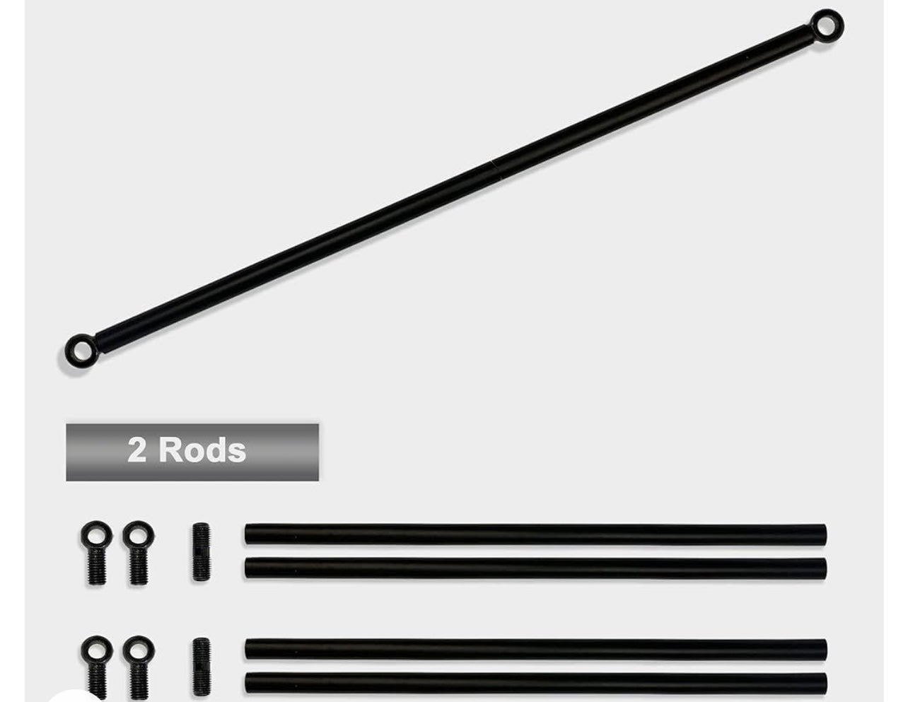 Heavy Duty Weighted Metal Rods with Eye Loops for Pergola Covers, Patio Canopy Covers, Sun Shade Panels, Curtains, Drapes - Various Lengths (10 FT)