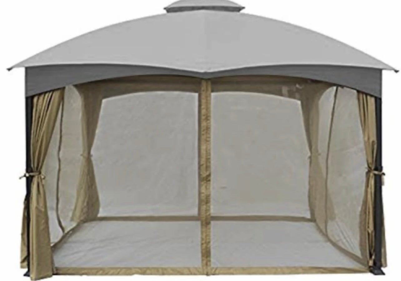 LOWES 10 X 12 30170 GAZEBO REFRESH BUNDLE CANOPY,BUG SCREEN,CURTAIN ALL IN ONE PACKAGE