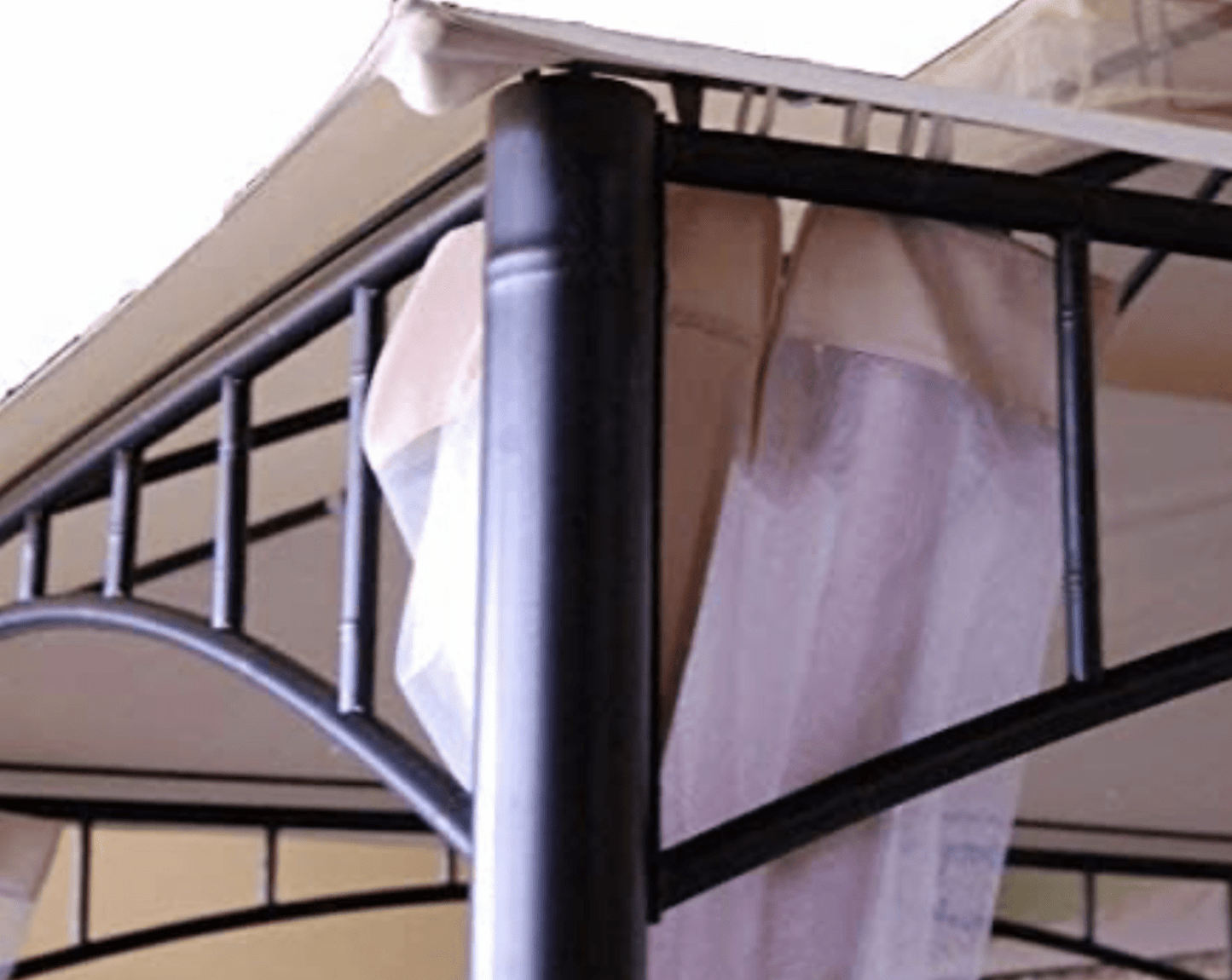 Madaga Gazebo Rip Lock 500 Replacement Canopy roof for Gazebo L-GZ136PST-2 (Tan)