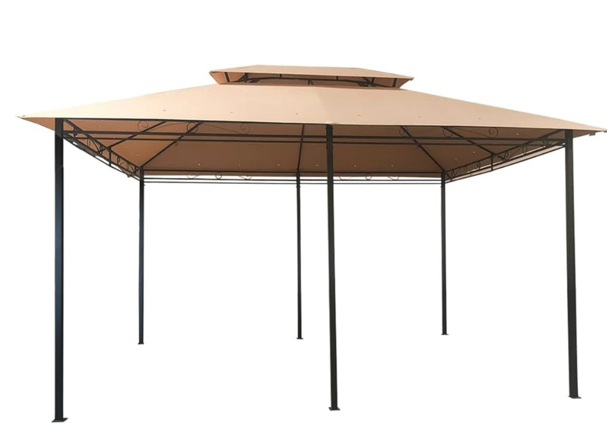 Outsunny Replacment Canopy Beige for 01-0165 10x13 Gazebo - Riplock 350