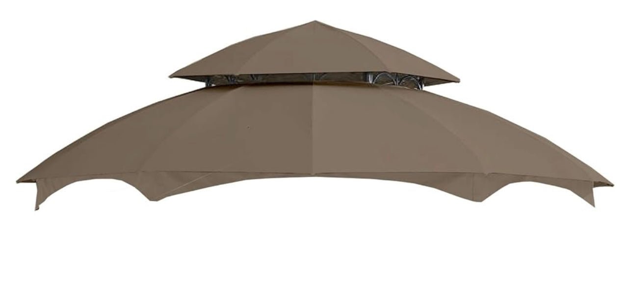 Replacement Canopy Hexagon Gazebo Riplock 350 Nutmeg