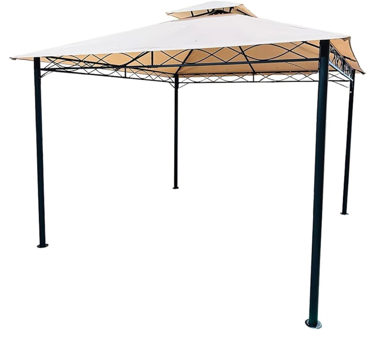 Replacement Canopy Top Cover Compatible with The 10x10 Gazebo - Riplock 350 Beige