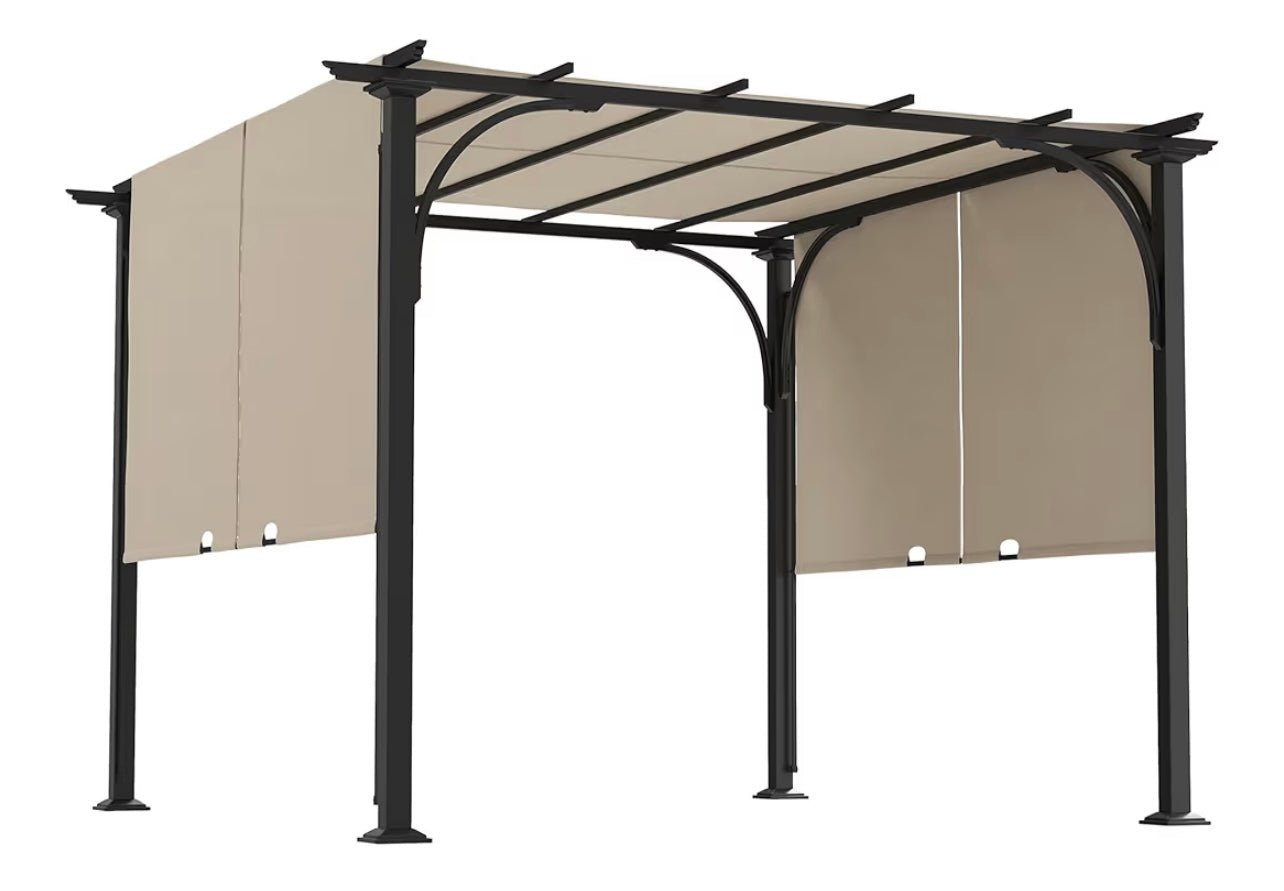 Replacement Canopy Top Cover for 10x10 Pergola - Camille 4011 Standard 350 Fabric Beige