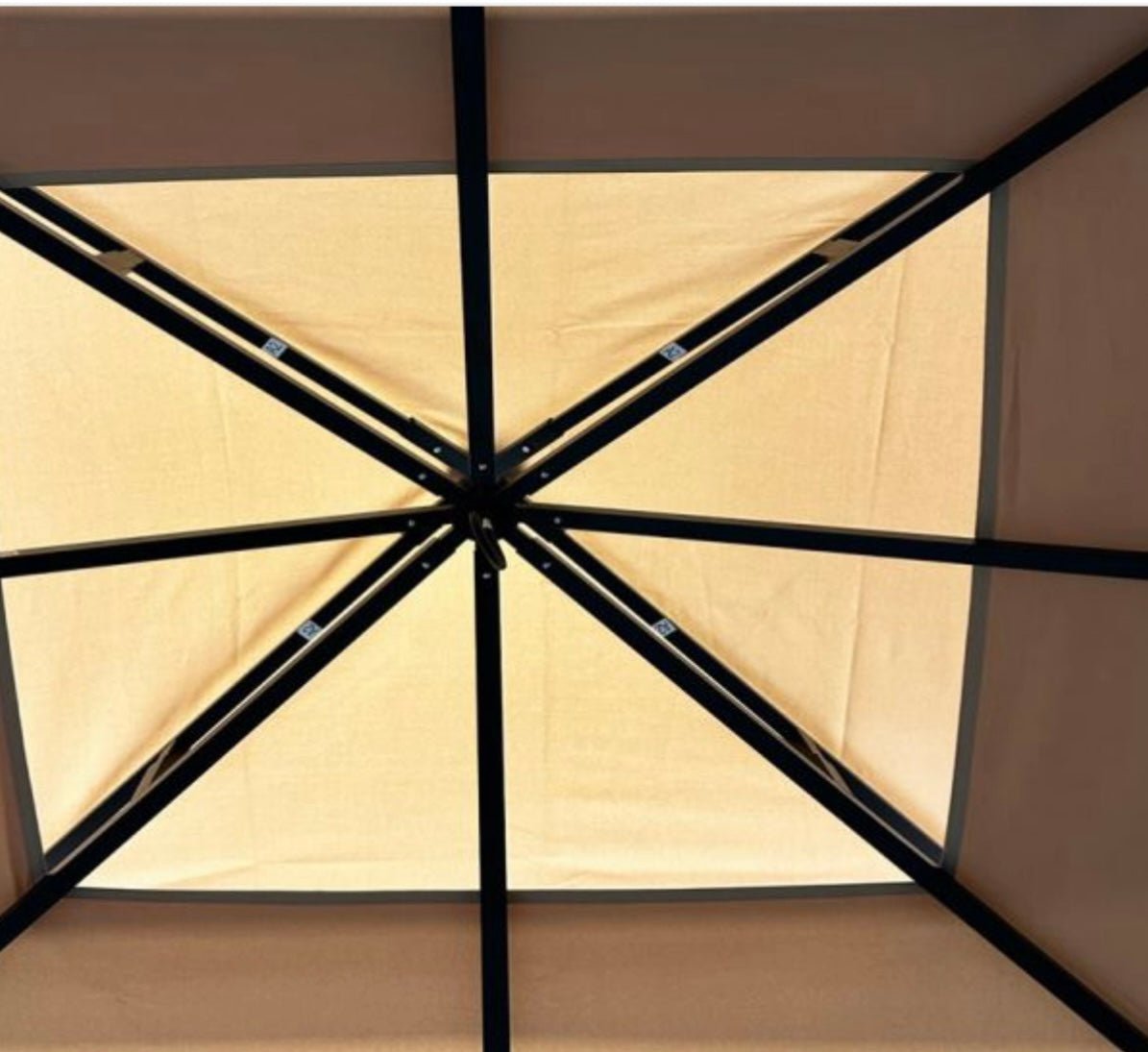 Replacement Canopy Vent Cover and Awning for Menards 10x10 Gazebo with Awning - RipLock 350