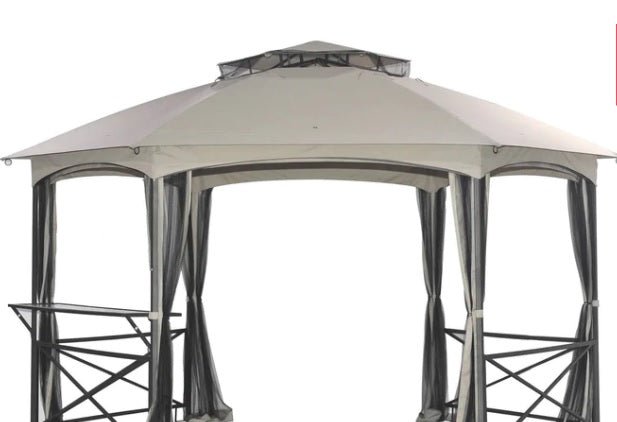 Sunjoy Alyssa Beige Replacement Canopy For Hexagonal Gazebo (13X15 Ft)