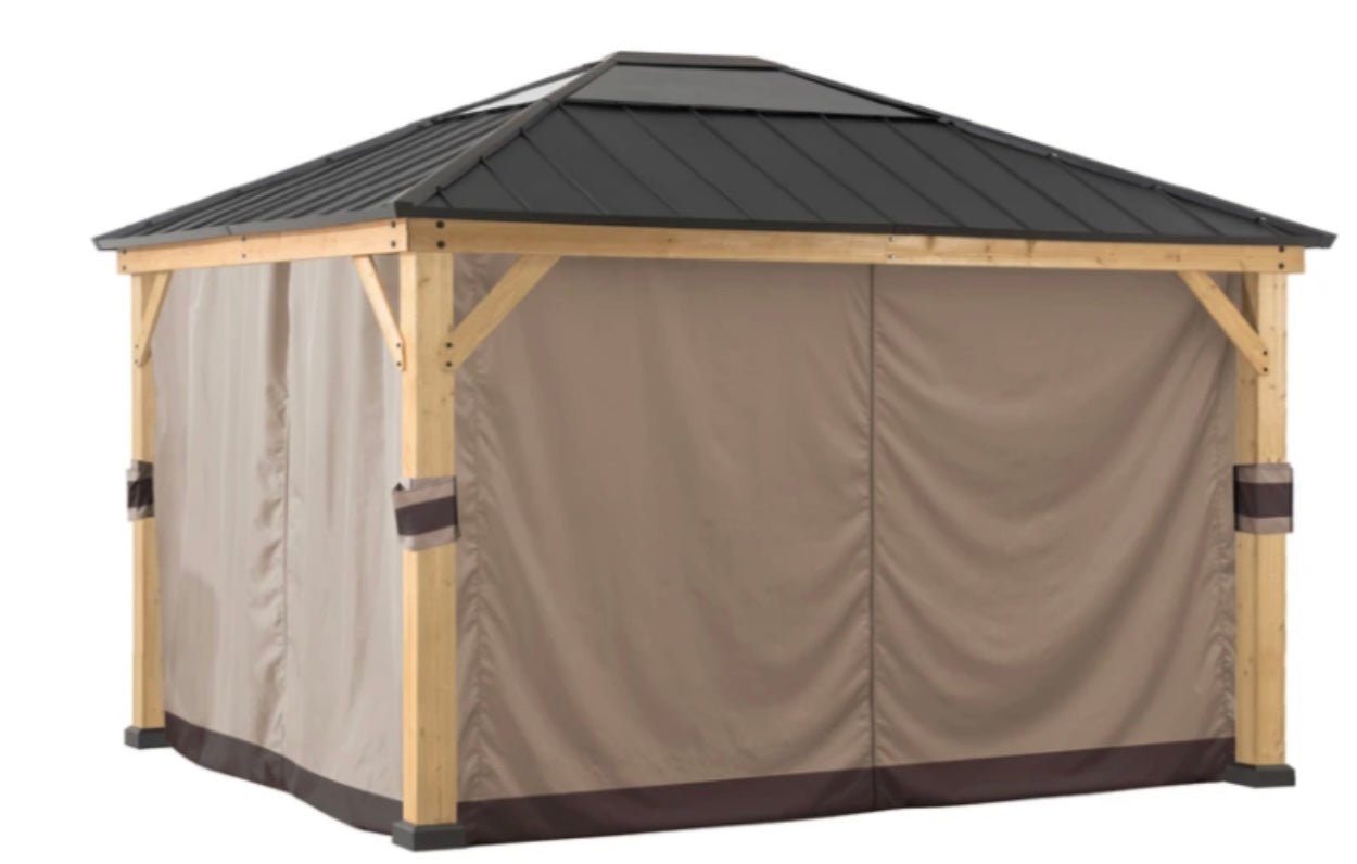 Universal Curtains for 10ft. × 14ft. Wood-Framed Gazebos