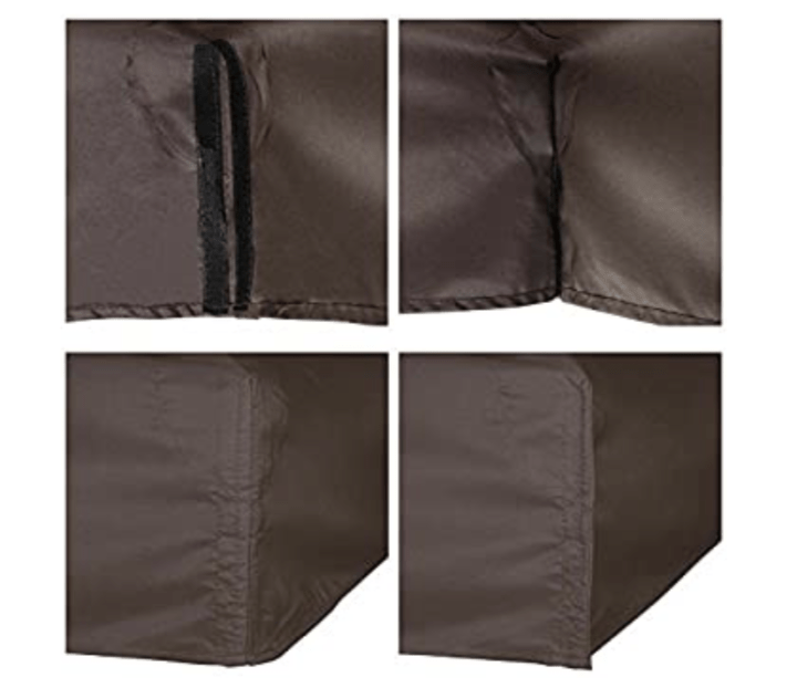 12'x12' Gazebo Top Replacement for 2 Tier Outdoor Canopy Cover Coffee