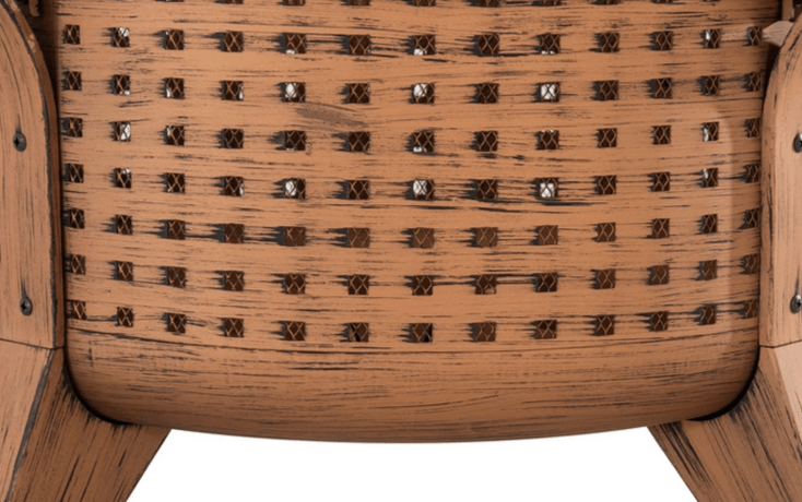 30 in. Woven Round Wood Burning Firepit with Tool