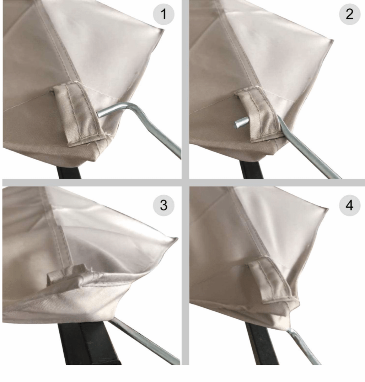 8' X 5' Grill Shelter Replacement Canopy roof ONLY FIT for Gazebo Model L-GZ238PST-11F Beige