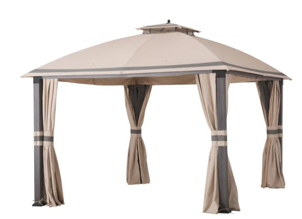 Replacement  Canopy & Vent Set A101007604 for Legacy Broyhill Eagle Brooke and Ashford Gazebo - 350 - Beige