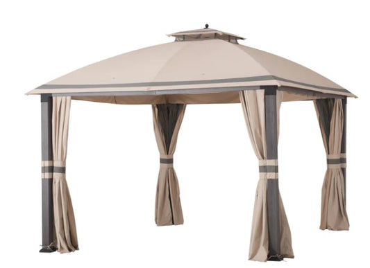 Replacement  Canopy & Vent Set A101007604 for Legacy Broyhill Eagle Brooke and Ashford Gazebo - 350 - Beige