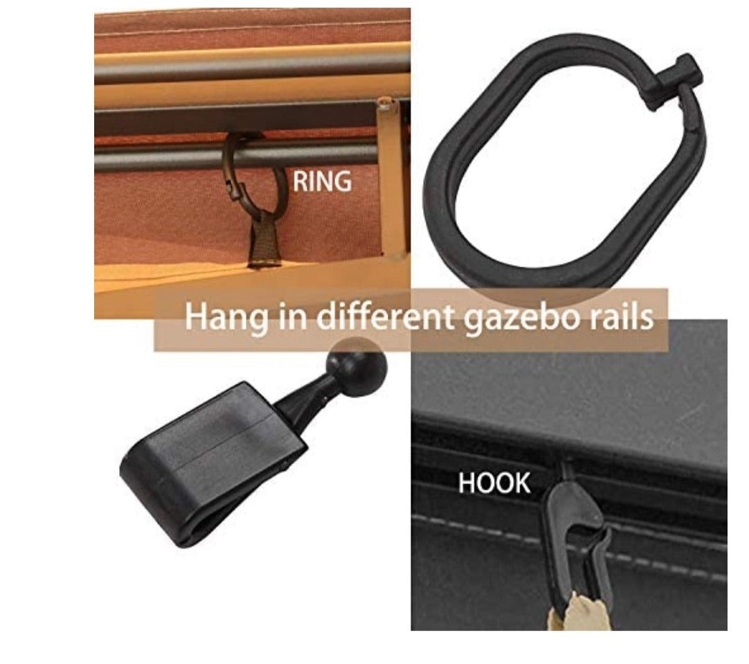 Gazebo curtain 10x10 4 walls with zipper New Years Flash Sale
