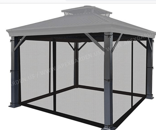 Allen Roth 10 X 12 Universal Netting Replacement Gazebo Mosquito Screen GF-12S004B-1