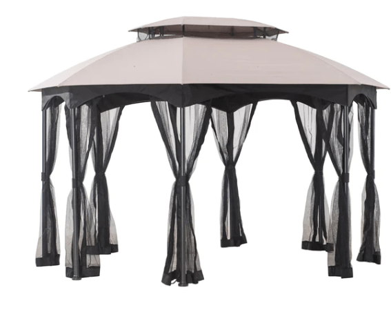 Beige Replacement Canopy For Manhattan Gazebo (10X12 Ft) L-GZ1138PST-A Sold At BigLots