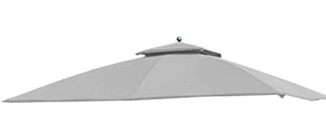Big Lots Windsor Replacement 10x12 Canopy for L-GZ717PST-D - Riplock 350 - Slate Gray
