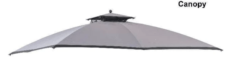 Dark Gray+Black Replacement Canopy For Grey domed roof Soft Top Gazebo A101001410 Sold At Lowe's & Rona