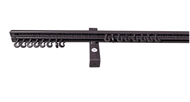 Gazebo Mosquito Netting with Slider Rail for allen + roth Model #GF-18S112B Wood Looking Hand Paint Metal Square Semi- Gazebo (Screen Net ONLY) (Screen Net with Metal Slider Rail, Black-1)