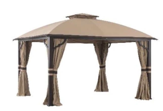 Beige Replacement Canopy For Greenvail Fabric Top Gazebo (10X12 Ft) A1 –  Gazebo Parts Direct
