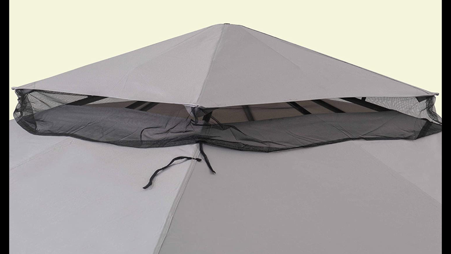 Original Replacement Curtain for Allen+Roth Easy Up Gazebo (10X12 Ft) L-GZ472PST-I Sold at Lowe's, Light Grey