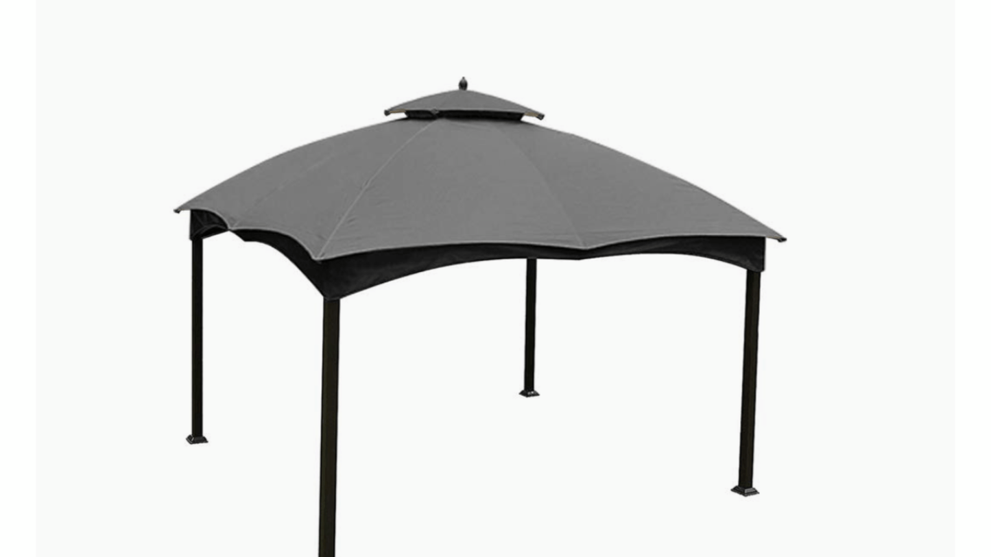 LOWES GREY 10 X 12 GAZEBO REFRESH BUNDLE CANOPY,BUG SCREEN,CURTAIN ALL IN ONE