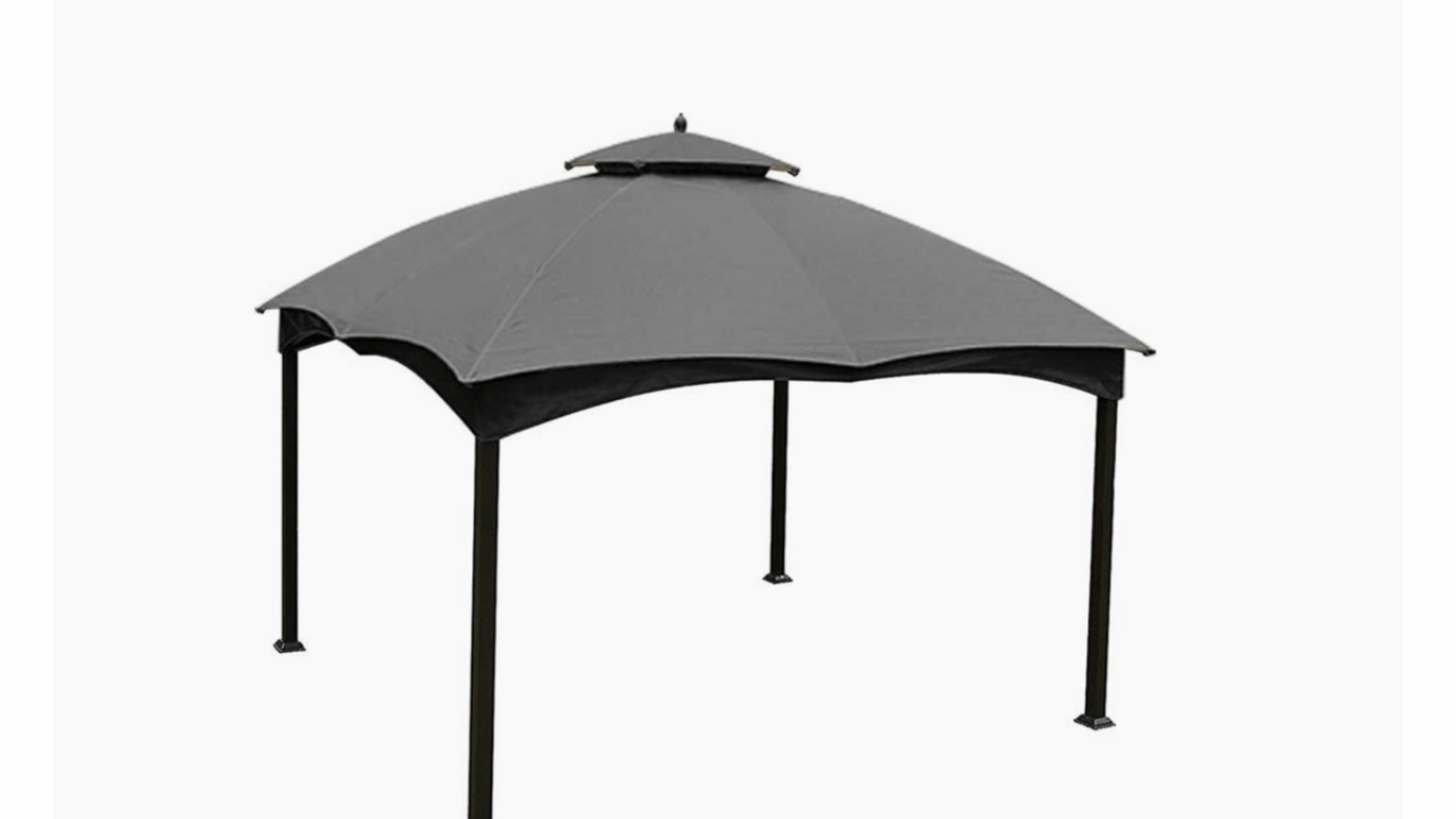LOWES GREY TPGAZ17-002 10 X 12 GAZEBO REFRESH BUNDLE HEAVY DUTY CANOPY,BUG SCREEN,CURTAIN ALL IN ONE