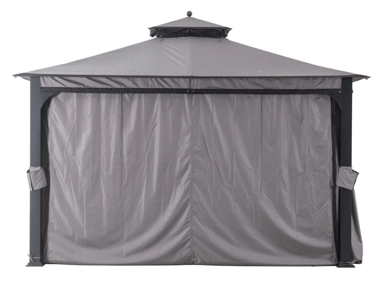 Original Replacement Curtain for Windsor Gazebo (10X12 Ft) L-GZ717PST-C Gray