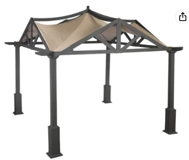 Replacement Canopy for Garden Treasures Pergola Gazebo - Standard 350 - Beige GF-9A037X