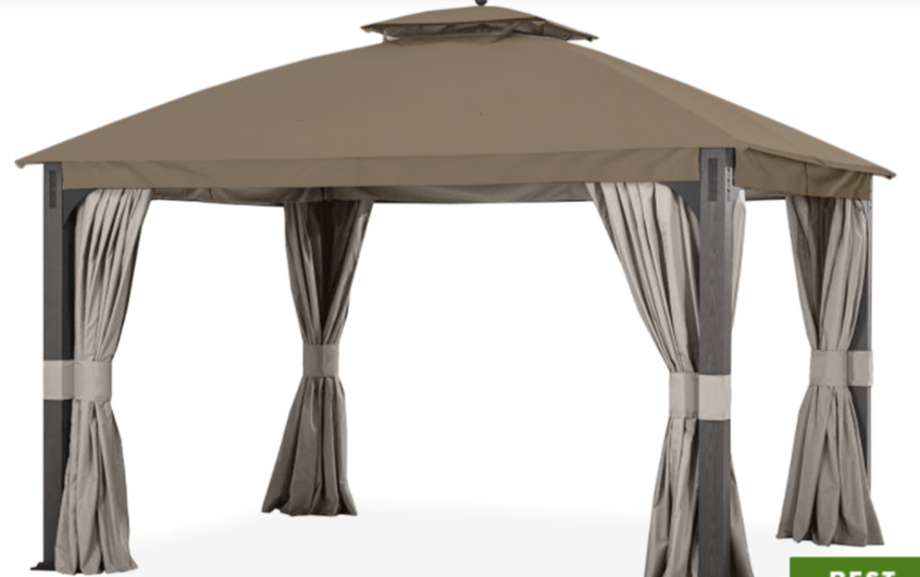 Replacement Canopy for The Shadow Creek Gazebo - RIP LOCK 350 - 10x12 NUT MEG L-GZ1140PST