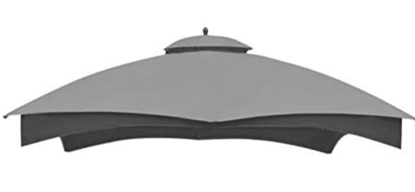 lowes patio umbrella replacement canopy Replacement Heavy Duty Premium Canopy Top TPGAZ2303F Lowe's 10' x 12' Gazebo Gray