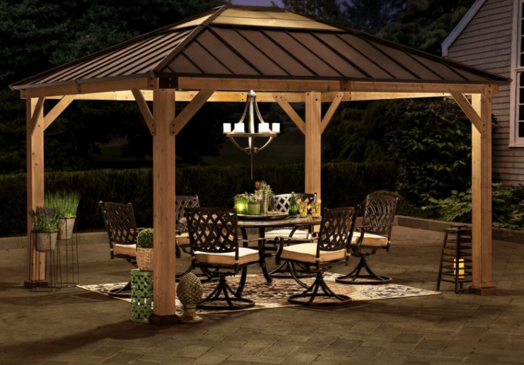 Replacement Universal Curtains for 12 ft. × 14 ft. Wood-Framed Gazebos (W/Curtain Tube)