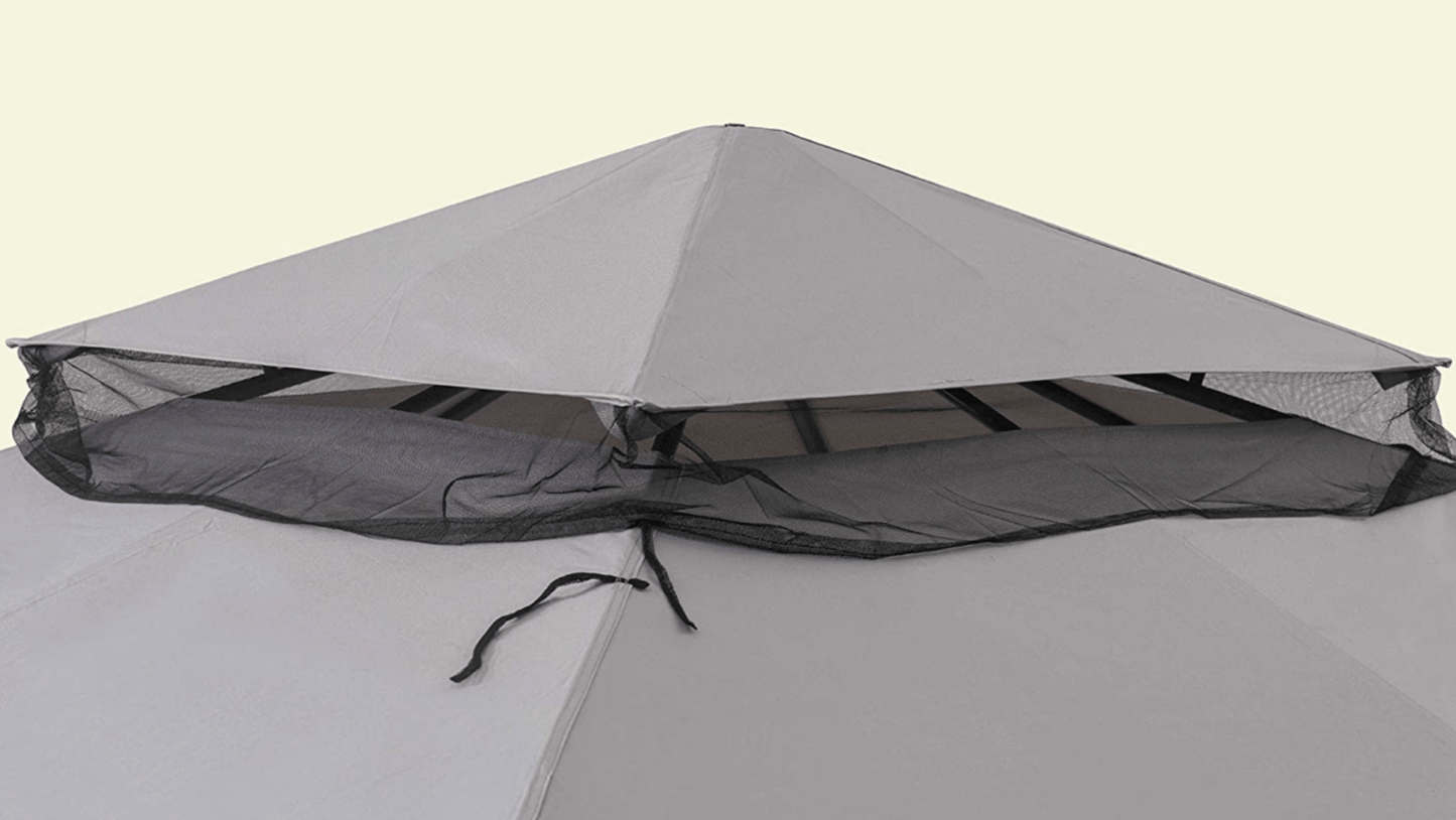 Sunjoy Original Replacement Canopy for A+R Easy Up Gazebo (10X12 Ft) L-GZ472PST-I Sold at Lowe's, Light Grey