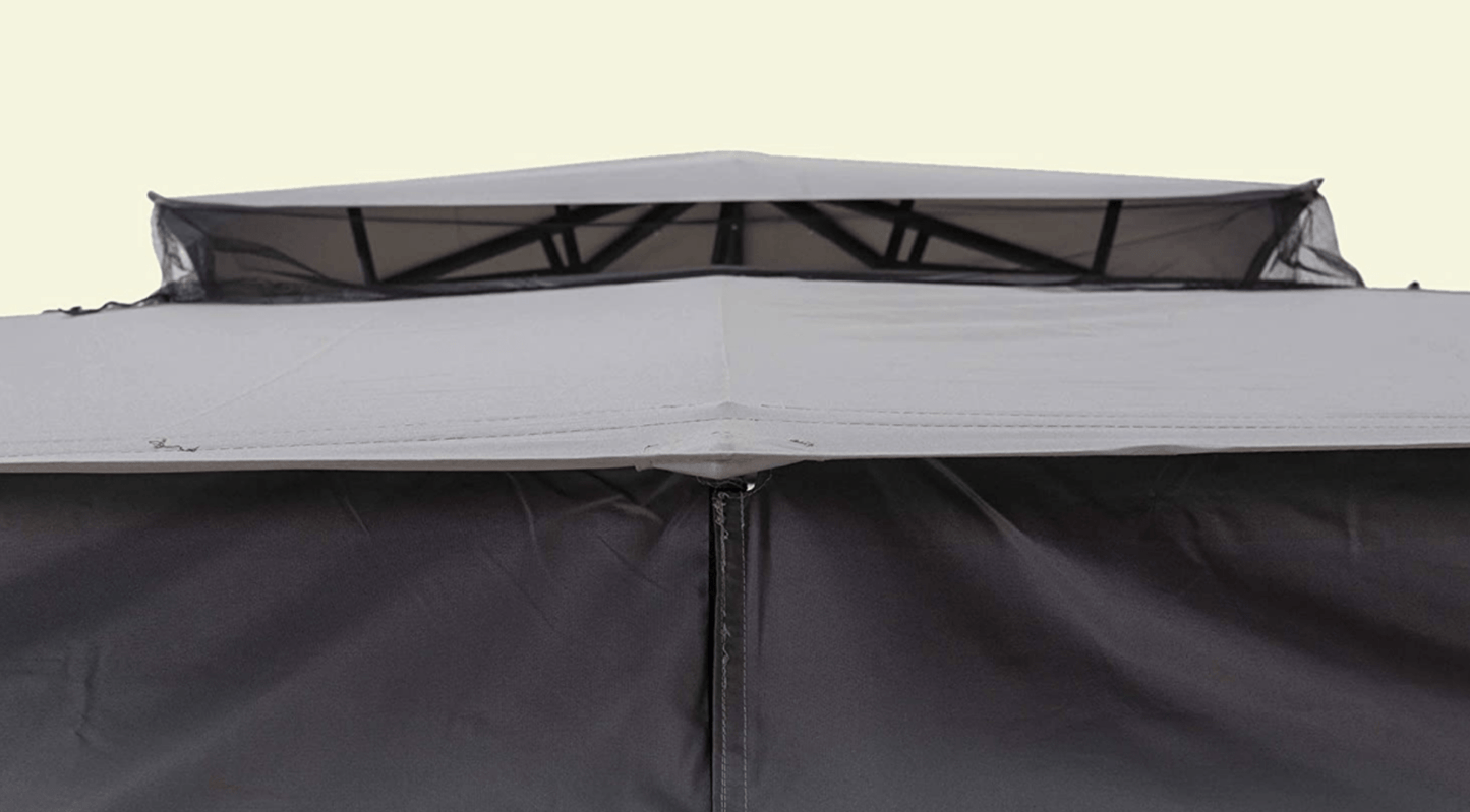 Sunjoy Original Replacement Canopy for A+R Easy Up Gazebo (10X12 Ft) L-GZ472PST-I Sold at Lowe's, Light Grey