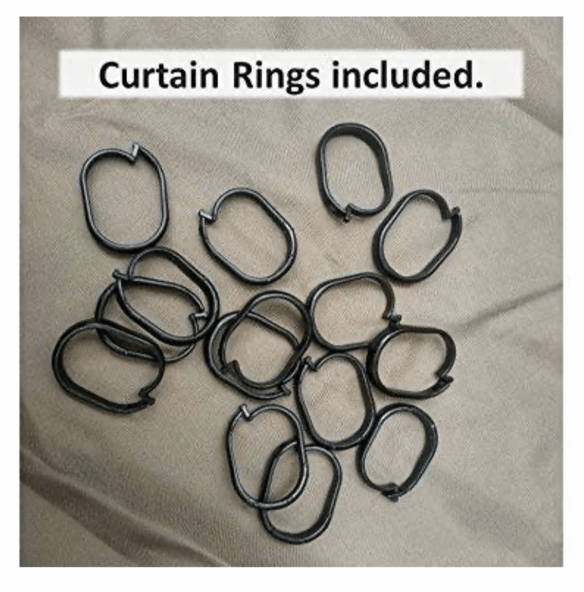 Universal 10 x 13 Replacement Curtain Grey all four curtains with snap rings