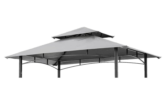 8' X 5' Grill Shelter Replacement Canopy roof ONLY FIT for Gazebo Model L-GZ832PST Gray