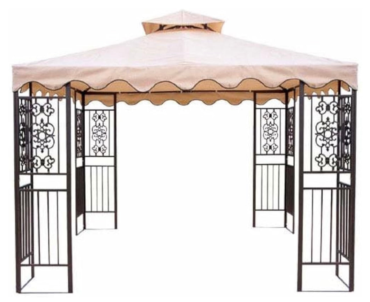 Replacement Canopy Top Cover for 10x10 Gazebo - RipLock 350 - Beige