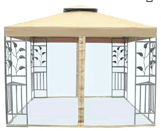 Replacement Canopy Top Cover for The Aldi Leaves Gazebo - Standard 350 Beige