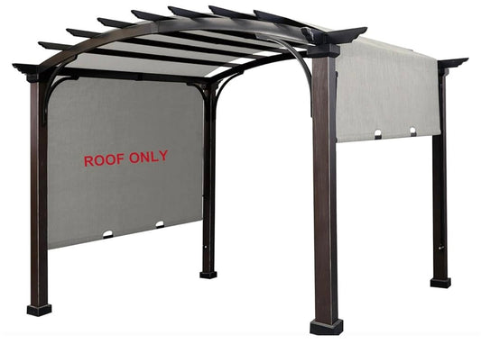 10 x 10Tan Replacement Mesh Canopy For Woodgrain Pergola A106004800/A106000902/A1060059001 Sold At Home Depot Lowes/Rona/SunNest Beige/Brown